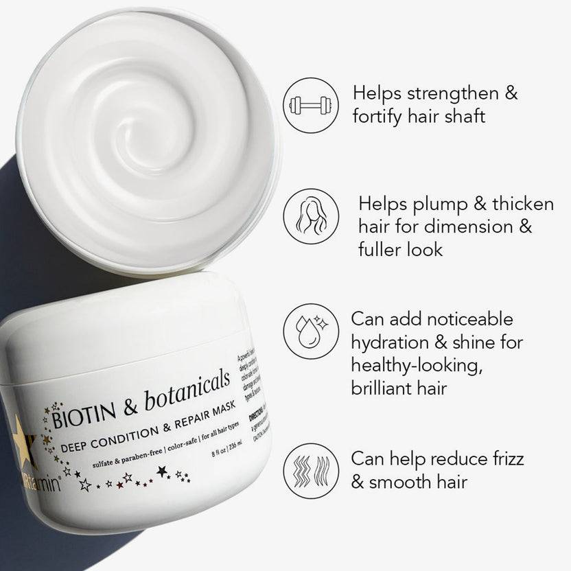 HAIRtamin Biotin & Botanicals Deep Condition & Repair Hair Mask (236ml) Günstiger Verkauf