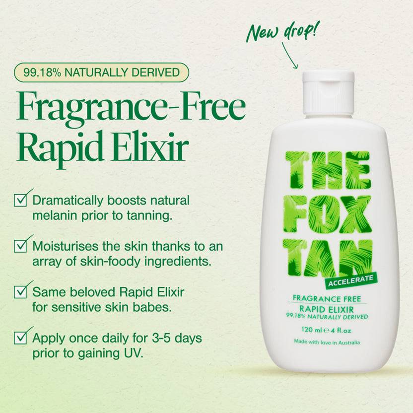 The Fox Tan Fragrance Free Rapid Tanning Elixir (120ml) Rabatt