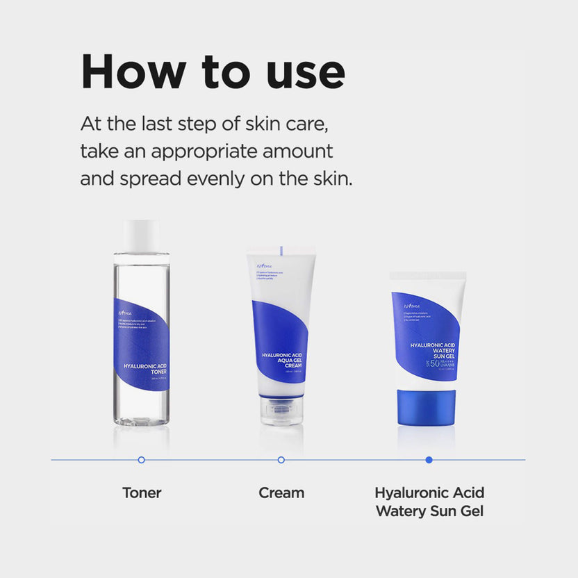 Isntree Hyaluronic Acid Watery Sun Gel (50ml) Vierteljährliche Förderung