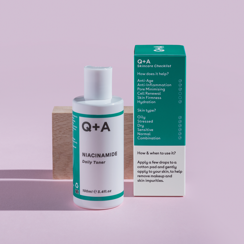 Q + A Skin Niacinamide Daily Toner 100ml (100ml) Kauf eins, bekomm eins gratis