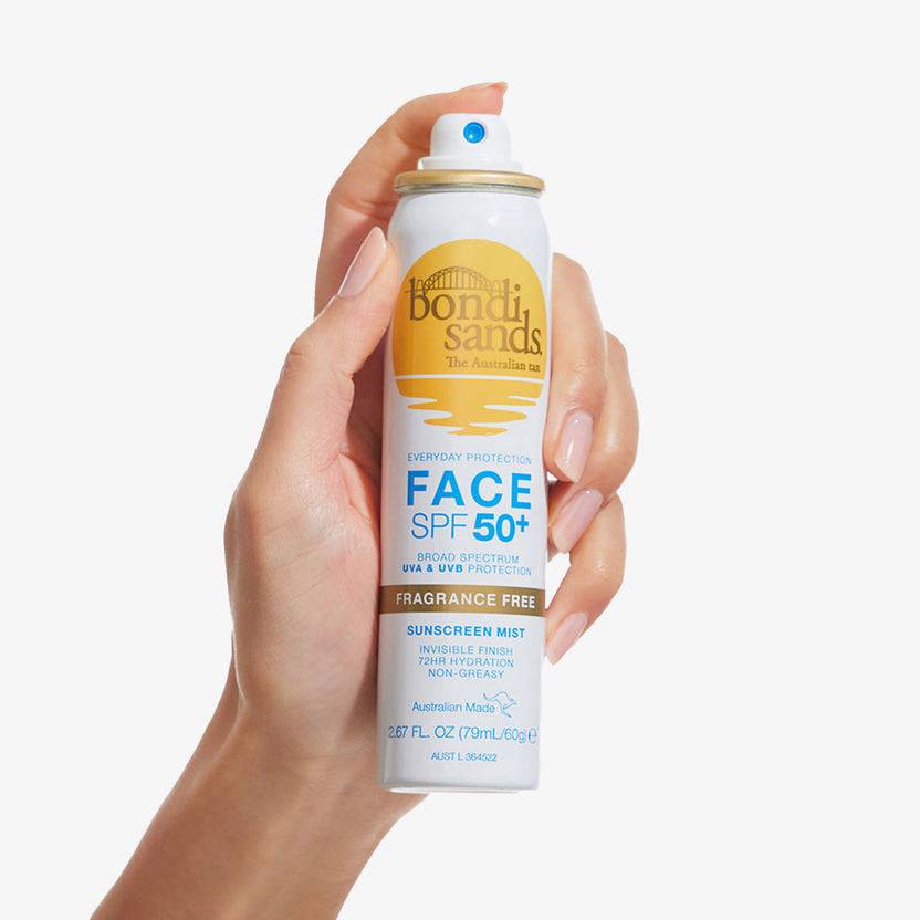 Bondi Sands SPF 50+ Fragrance Free Sunscreen Face Mist (60g) Bis zu 50% Rabatt