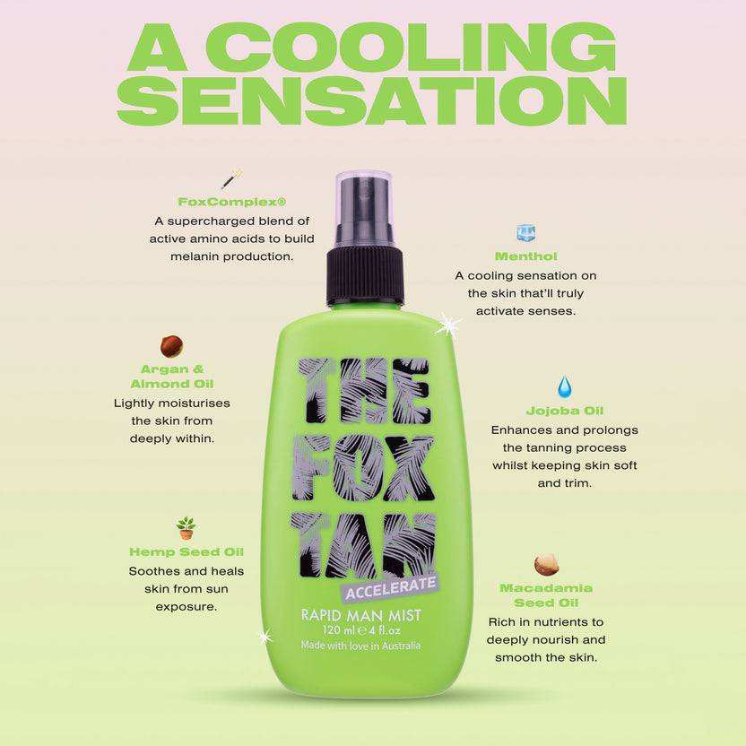 The Fox Tan Rapid Man Mist (120ml) Vierteljährliche Förderung