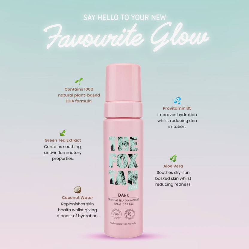 The Fox Tan Dark Tropical Self-Tan Mousse (200ml) Discount Store für neue Produkte