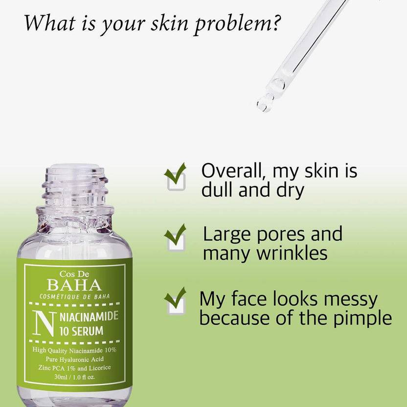 Cos de Baha Niacinamide Serum 30ml (N) (30ml) Nur für heute