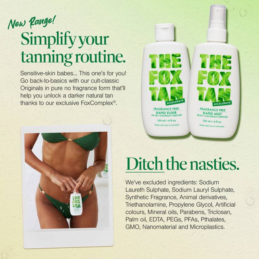 The Fox Tan Fragrance Free Originals Bundle (240ml) Begrenzte Freigabe