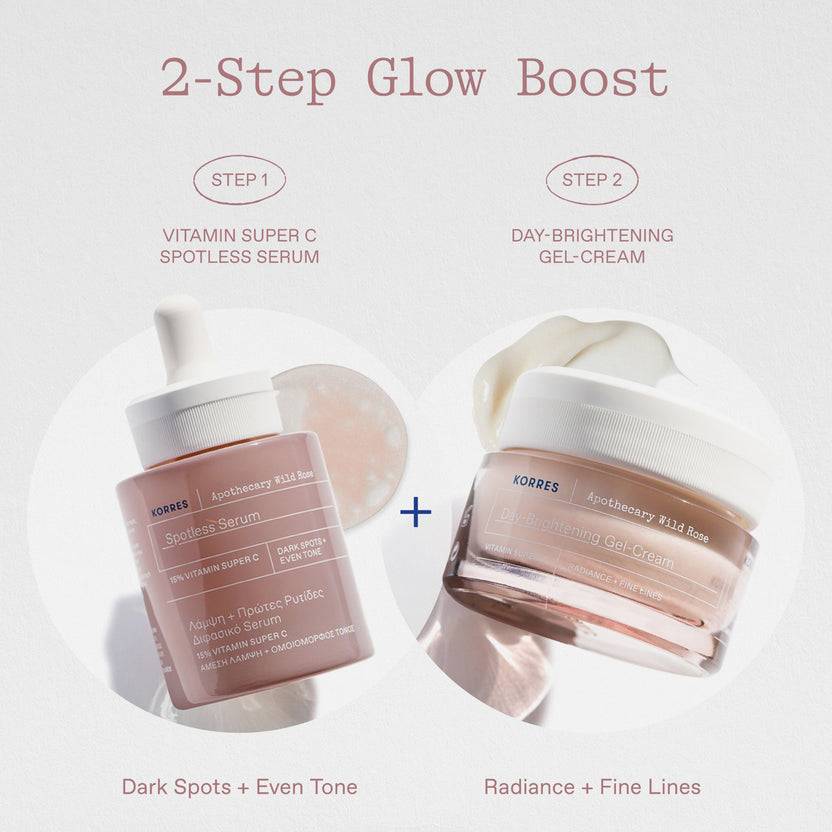 KORRES Apothecary Wild Rose 2-Step Glow Boost (55ml) Fabrikladen