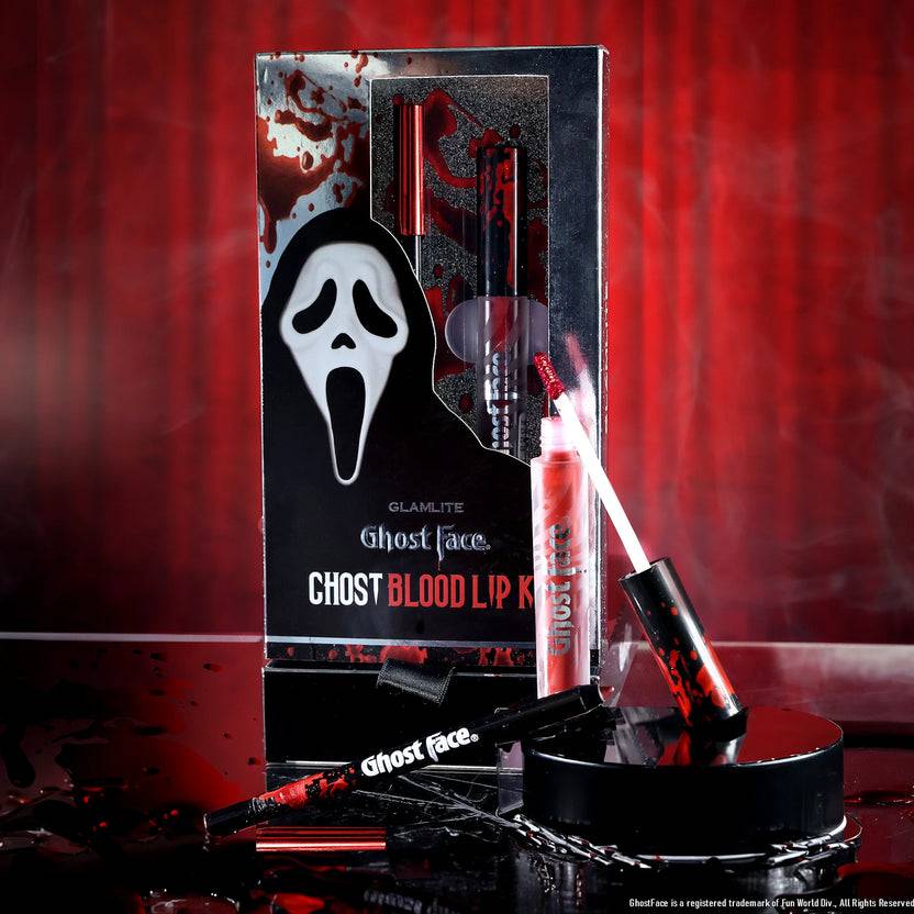 Glamlite Cosmetics Ghost Face™ x Glamlite Blood Lip Kit Sonderangebot der Fabrik
