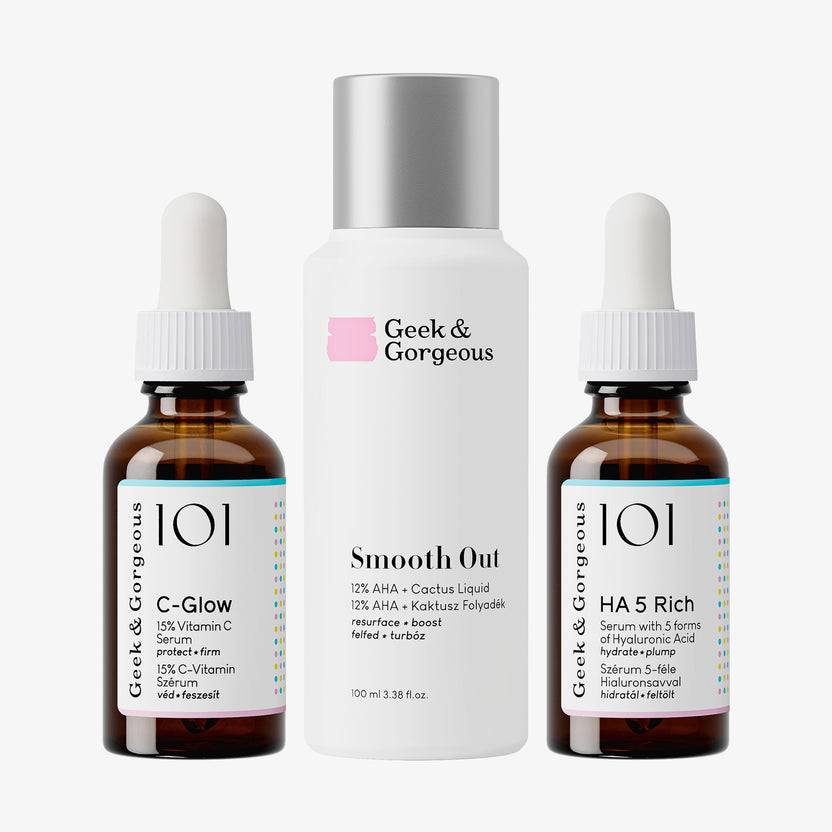 Geek & Gorgeous Let's Glow Kit (160ml) Clearance-Verkauf