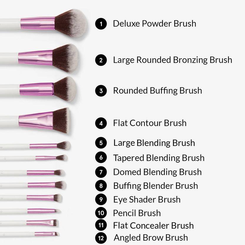 BH Cosmetics Crystal Quartz 12 Piece Brush Set Osterangebot