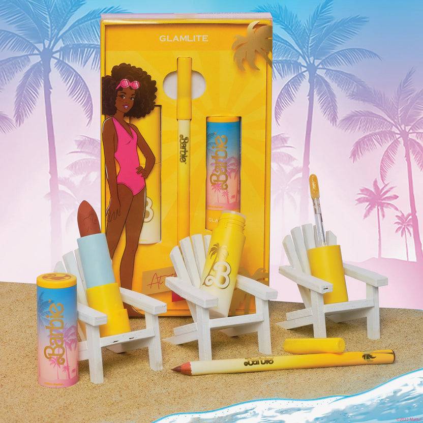Glamlite Cosmetics Barbie™ x Glamlite At The Beach Lip Kit Valentinstagsangebot