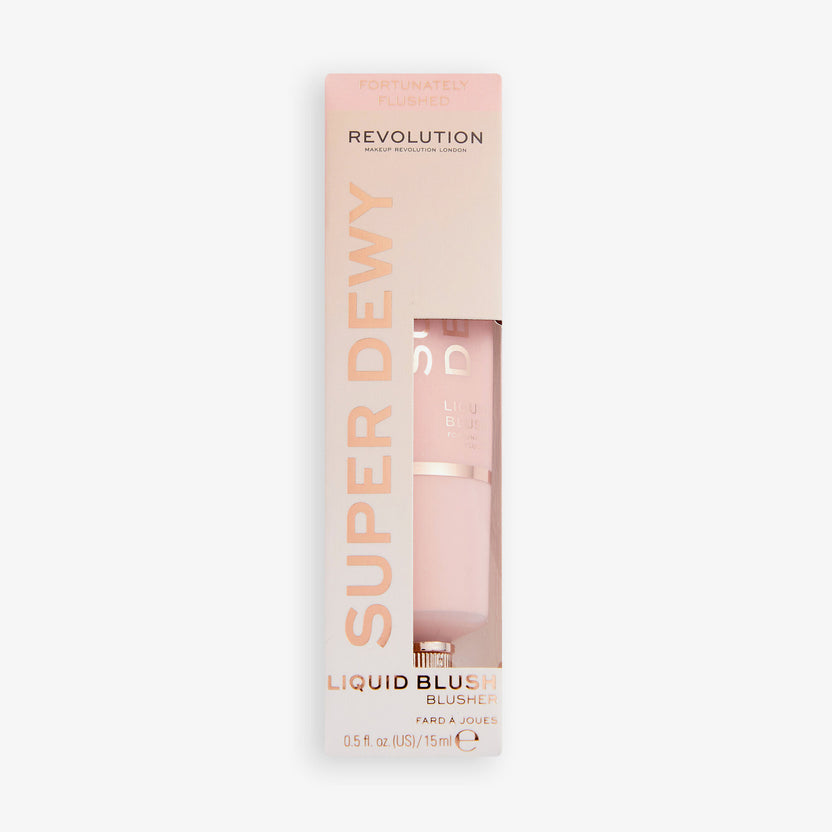 Revolution Makeup Superdewy Liquid Blush Fortunately Flushed (15ml) Neueste Stile