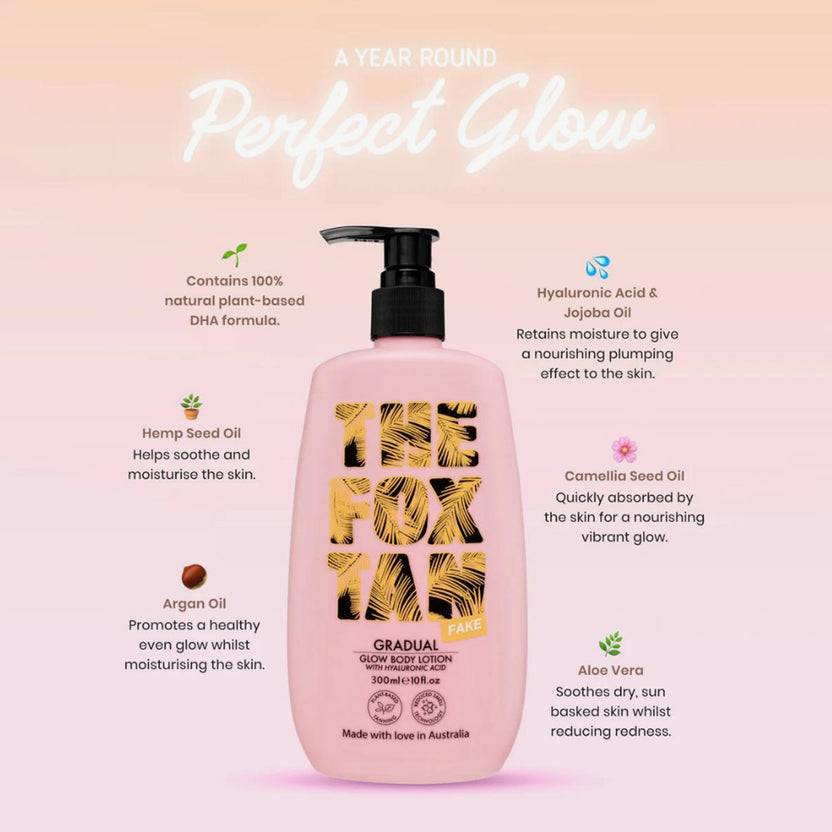 The Fox Tan Gradual Glow Body Lotion (300ml) Nur noch ein Tag übrig