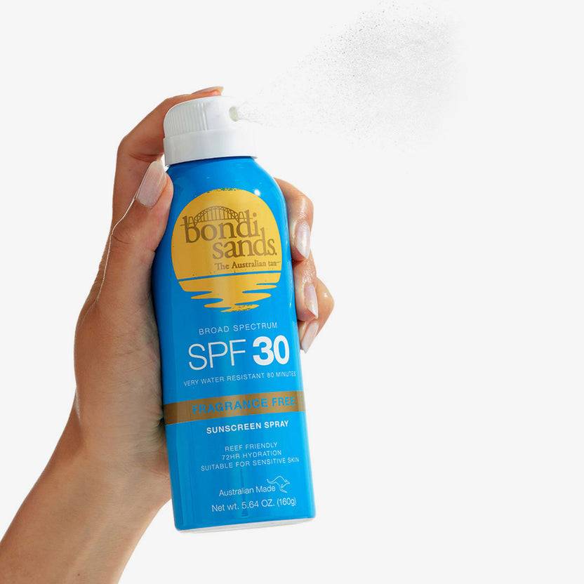 Bondi Sands SPF 30 Aerosol Mist Spray Fragrance Free (160g) Super Rabatt