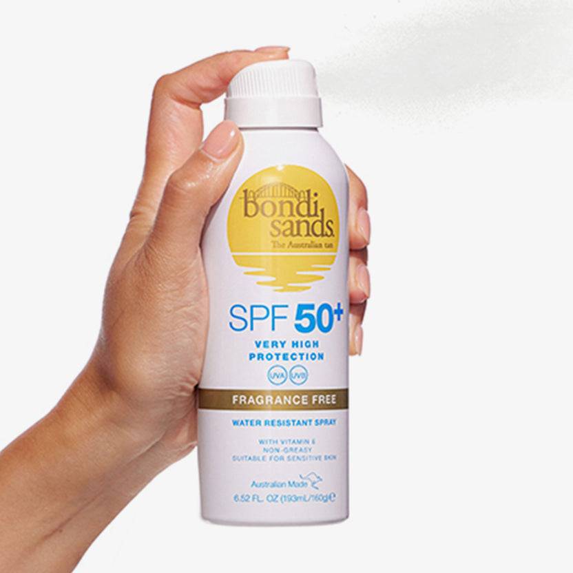 Bondi Sands SPF 50+ Fragrance Free Aerosol Mist Spray (160g) 2025