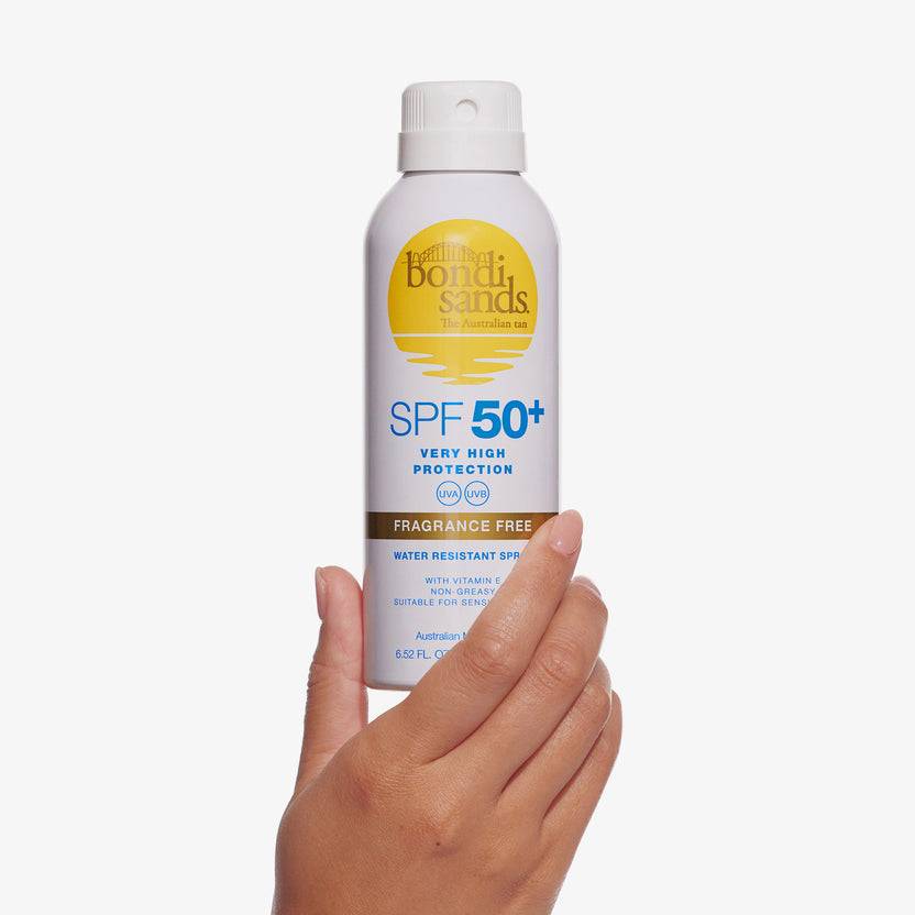 Bondi Sands SPF 50+ Fragrance Free Aerosol Mist Spray (160g) 2025