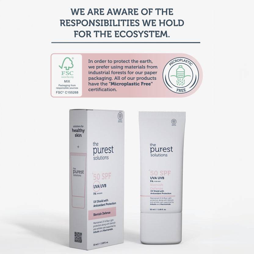 The Purest Solutions 50+ SPF UVA/UVB Blemish Defense Tinted Antioxidant Protection Suncreen (50ml) Tiefpreis