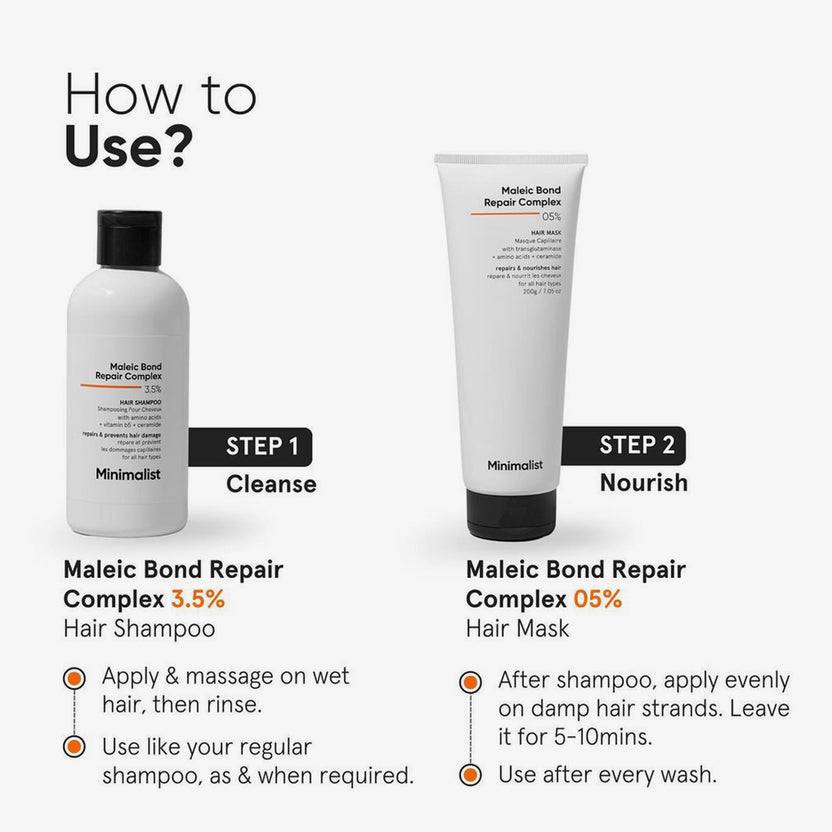 Minimalist Maleic Bond Repair Complex 3.5% Hair Shampoo (250ml) Bis zu 60% Rabatt