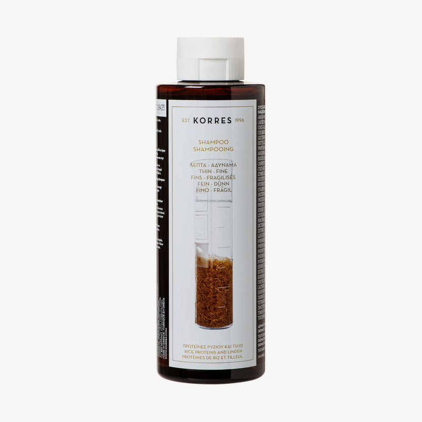 KORRES Rice Proteins & Linden Shampoo für feines Haar (250ml) Discount Store für neue Produkte