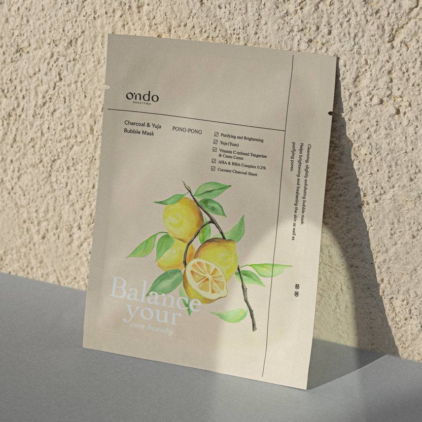 ondo Beauty 36.5 Charcoal & Yuja Bubble Mask Pong-Pong (25ml) 50% Rabatt mit kostenlosem Versand