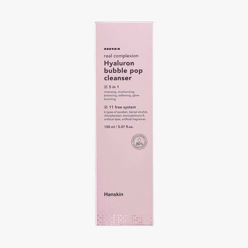Hanskin Real Complexion Hyaluron Bubble Pop Cleanser (150ml) Hotsell