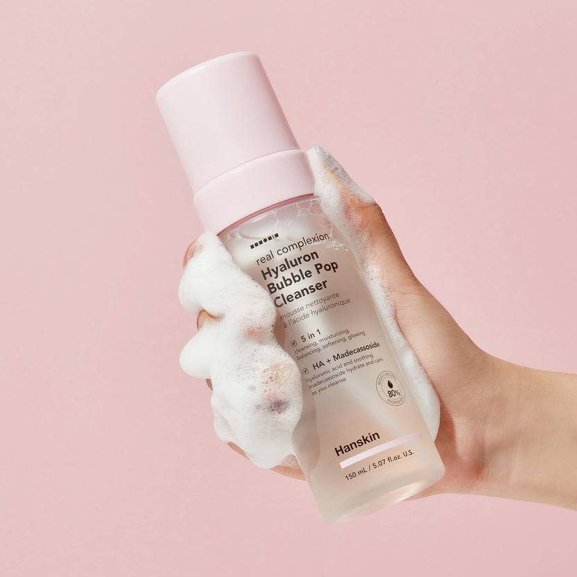 Hanskin Real Complexion Hyaluron Bubble Pop Cleanser (150ml) Hotsell