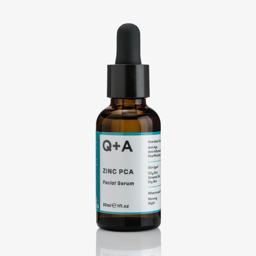 Q + A Skin Zinc PCA Facial Serum 30ml (30ml) Schlussverkauf