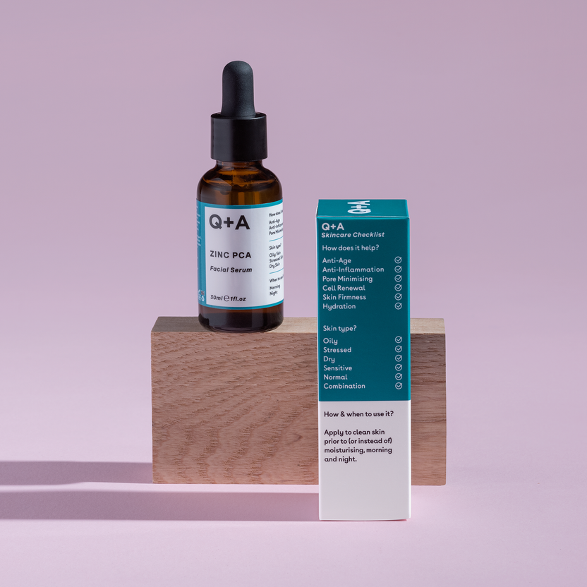 Q + A Skin Zinc PCA Facial Serum 30ml (30ml) Schlussverkauf