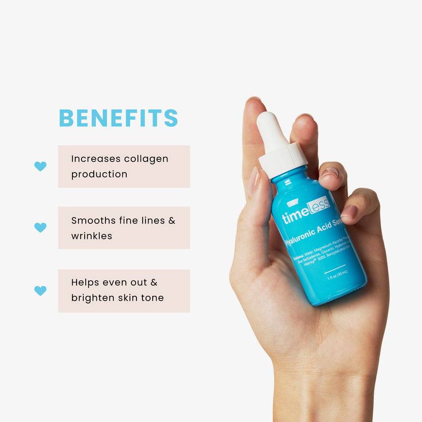 Timeless Skin Care Hyaluronic Acid Vitamin C Serum (30ml) Kostenloser Versand