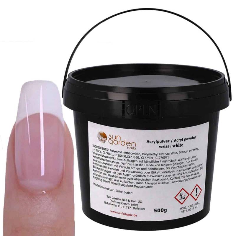 Sun Garden Nails Nagel Acryl Pulver weiß Letzte 2 Tage