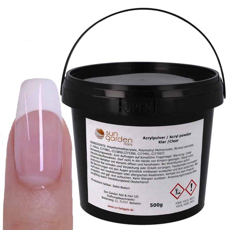 Sun Garden Nails Nagel Acryl Pulver klar Zeitbegrenzte Promotion