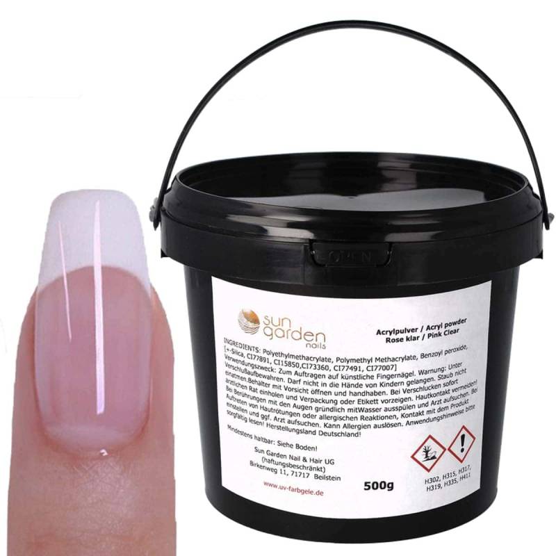 Sun Garden Nails Acryl Pulver rose / klar Bis zu 60% Rabatt