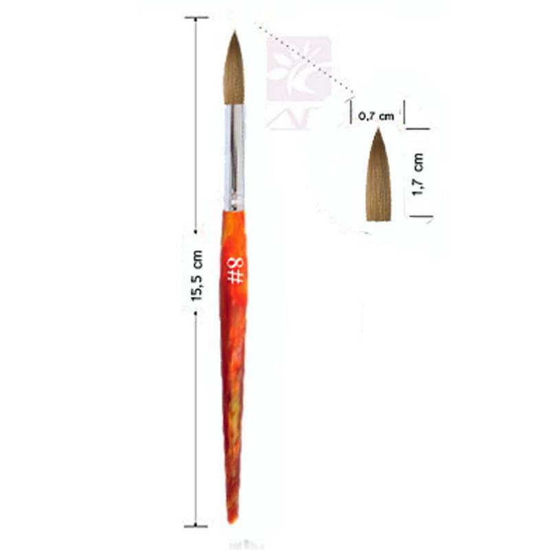 Sun Garden Nails Acrylpinsel Kolinsky Echthaar - Tropfenform spitz 50% Rabatt mit kostenlosem Versand