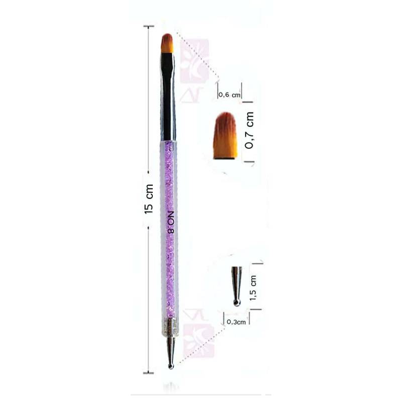 Sun Garden Nails Spot Swirl Dotting Tool & Gelpinsel aus Rotmarderhaar - Rounded 2in1 Kostenloser Versand international