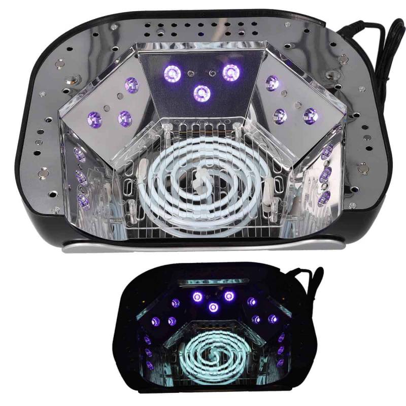 Sun Garden Nails CCFL-LED UV Lampe für Nägel mit Sensor, Timer und Handauflage 48W - K18 Schwarz Großer Ausverkauf
