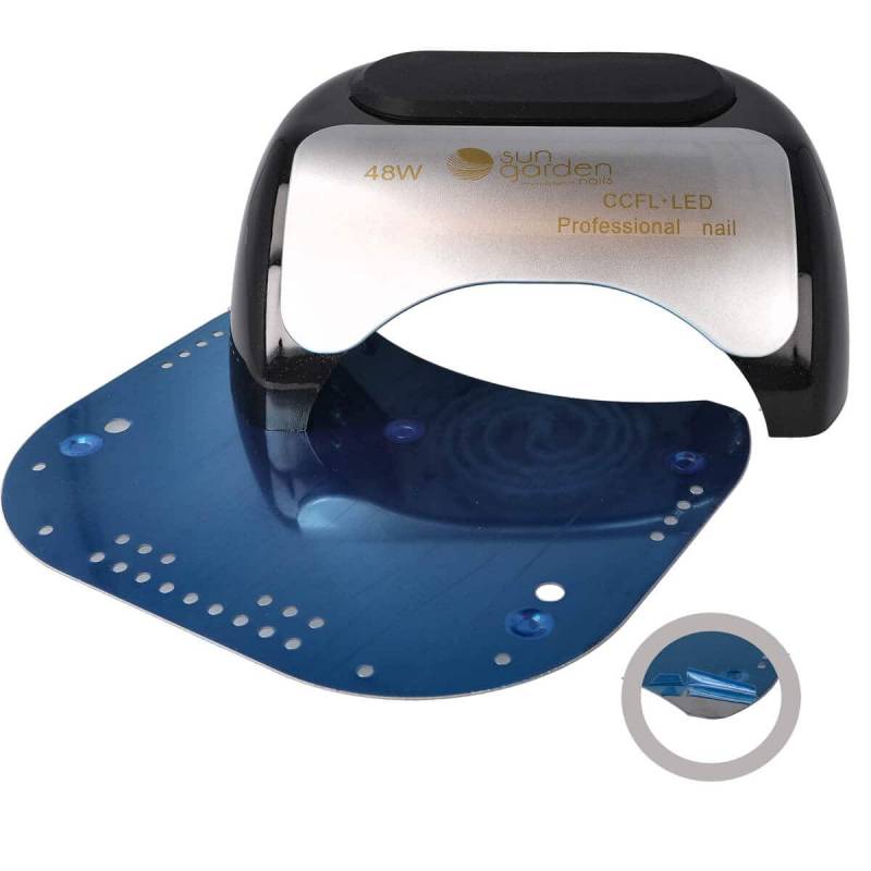 Sun Garden Nails CCFL-LED UV Lampe für Nägel mit Sensor, Timer und Handauflage 48W - K18 Schwarz Großer Ausverkauf