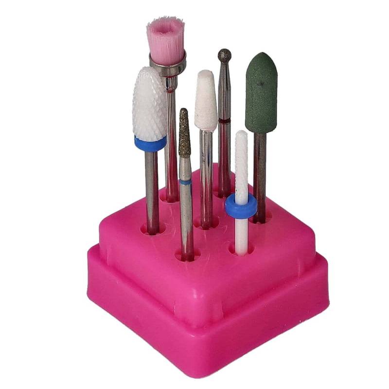 Sun Garden Nails 7tlg. Bit Set Nagel Fräser Aufsätze - Set 6 Vatertagsangebot