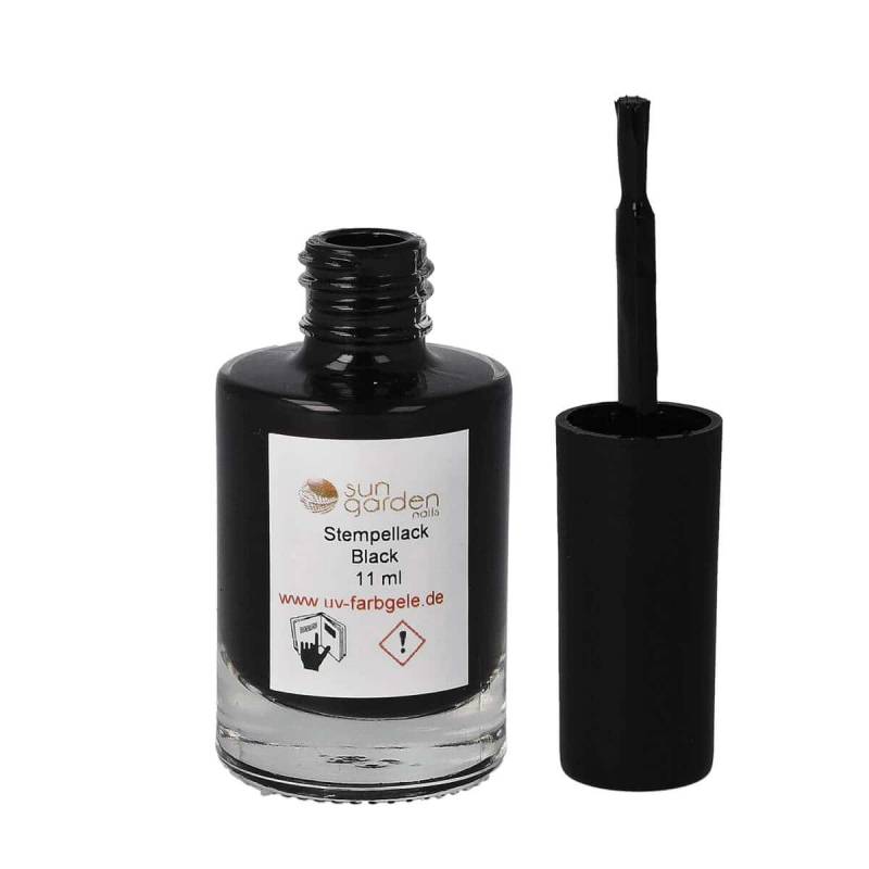 Sun Garden Nails 11ml Stempellack - Schwarz Jubiläumsangebot