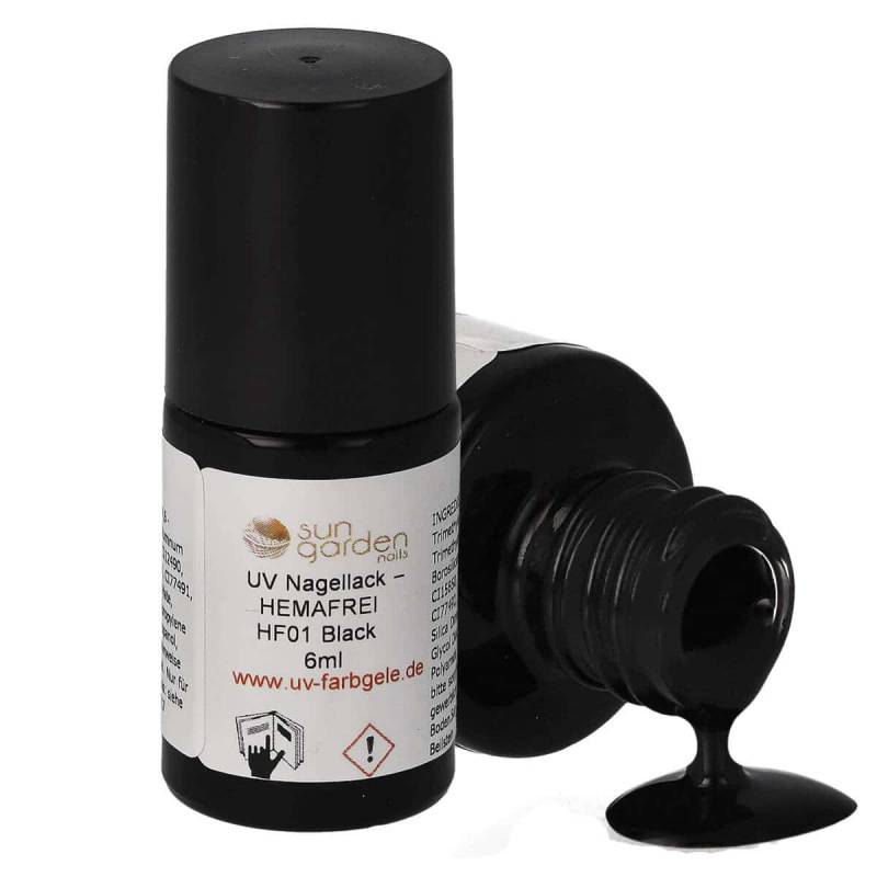 Sun Garden Nails UV Nagellack 6ml - HEMA-FREI - Schwarz & Weiß Töne