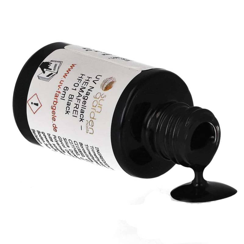 Sun Garden Nails UV Nagellack 6ml - HEMA-FREI - Schwarz & Weiß Töne Lagerräumung