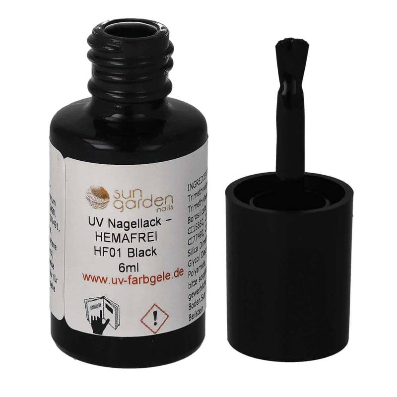 Sun Garden Nails UV Nagellack 6ml - HEMA-FREI - Schwarz & Weiß Töne Lagerräumung