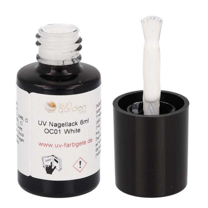 Sun Garden Nails UV Nagellack 6ml - One Coat Line - schwarz & weiß Töne Heißer Verkauf