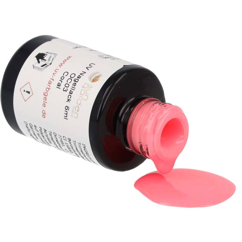 Sun Garden Nails UV Nagellack 6ml - One Coat Line - rot & orange Töne Exklusive Angebote