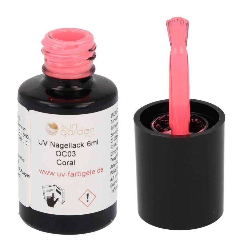 Sun Garden Nails UV Nagellack 6ml - One Coat Line - rot & orange Töne Exklusive Angebote