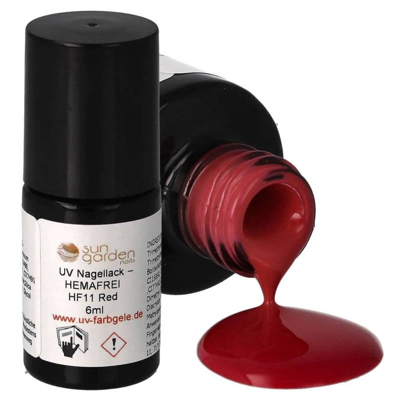 Sun Garden Nails UV Nagellack 6ml - HEMA-FREI - Rot Töne