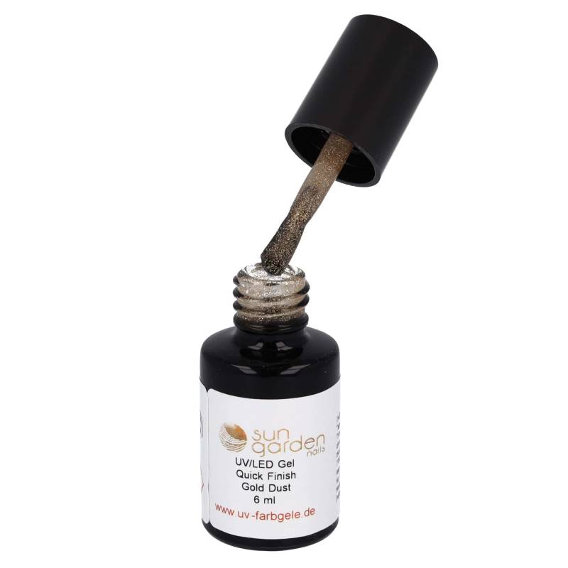 Sun Garden Nails 6ml UV Gel Quick Finish Pinselflasche - Gold Dust Begrenzte Freigabe