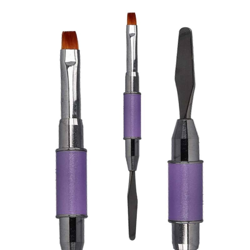 Sun Garden Nails Steckpinsel Spatel & Gelpinsel aus Kunsthaar - Square 2in1 Letzter Tag