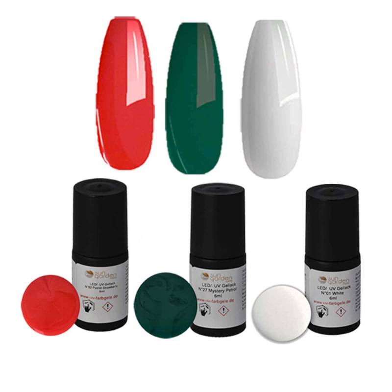Sun Garden Nails UV Nagellack Gel - SET 2 + UV Aufbaugel Transparent Nur für heute