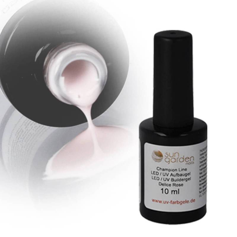 Sun Garden Nails UV Nagellack Gel - SET 3 + UV Aufbaugel Delice Rose Sonderangebot der Fabrik