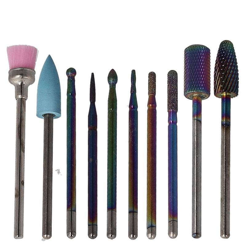 Sun Garden Nails 10tlg. Bit Set Nagel Fräser Aufsätze - Set 3 Nur noch ein Tag übrig