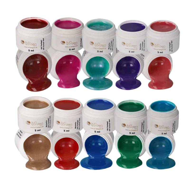 Sun Garden Nails UV Starterset CLASSIC FARBGELE - Nail Set Schlussverkauf